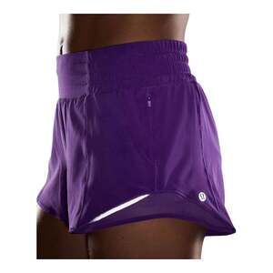 Lululemon Hotty Hot High-Rise Lined Short 2.5" College Purple, size 6